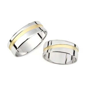 Zlati poročni prstani PM 7092