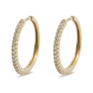 Zlati uhani  s cirkoni